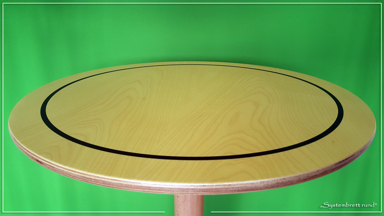 www.systembrett.at · Systembrett-Artikel · „Systembrett rund ohne Holzfiguren” mit einem Durchmesser von 50 Zentimeter www.systembrett.at · Systembrett-Artikel · „Systembrett rund ohne Holzfiguren”